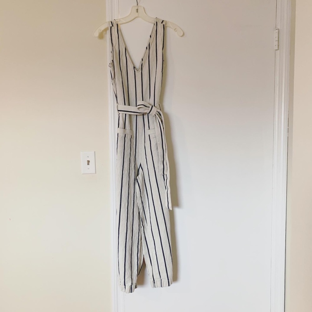 Madewell Linen/cotton Jumpsuit Small